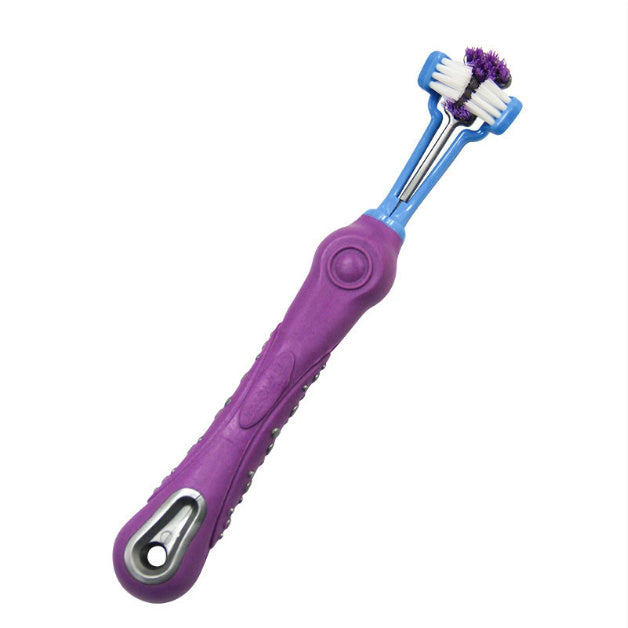 Pet Dental Supplies Fingers Double-headed Toothbrush For Dag And Cat Teeth Cleaning