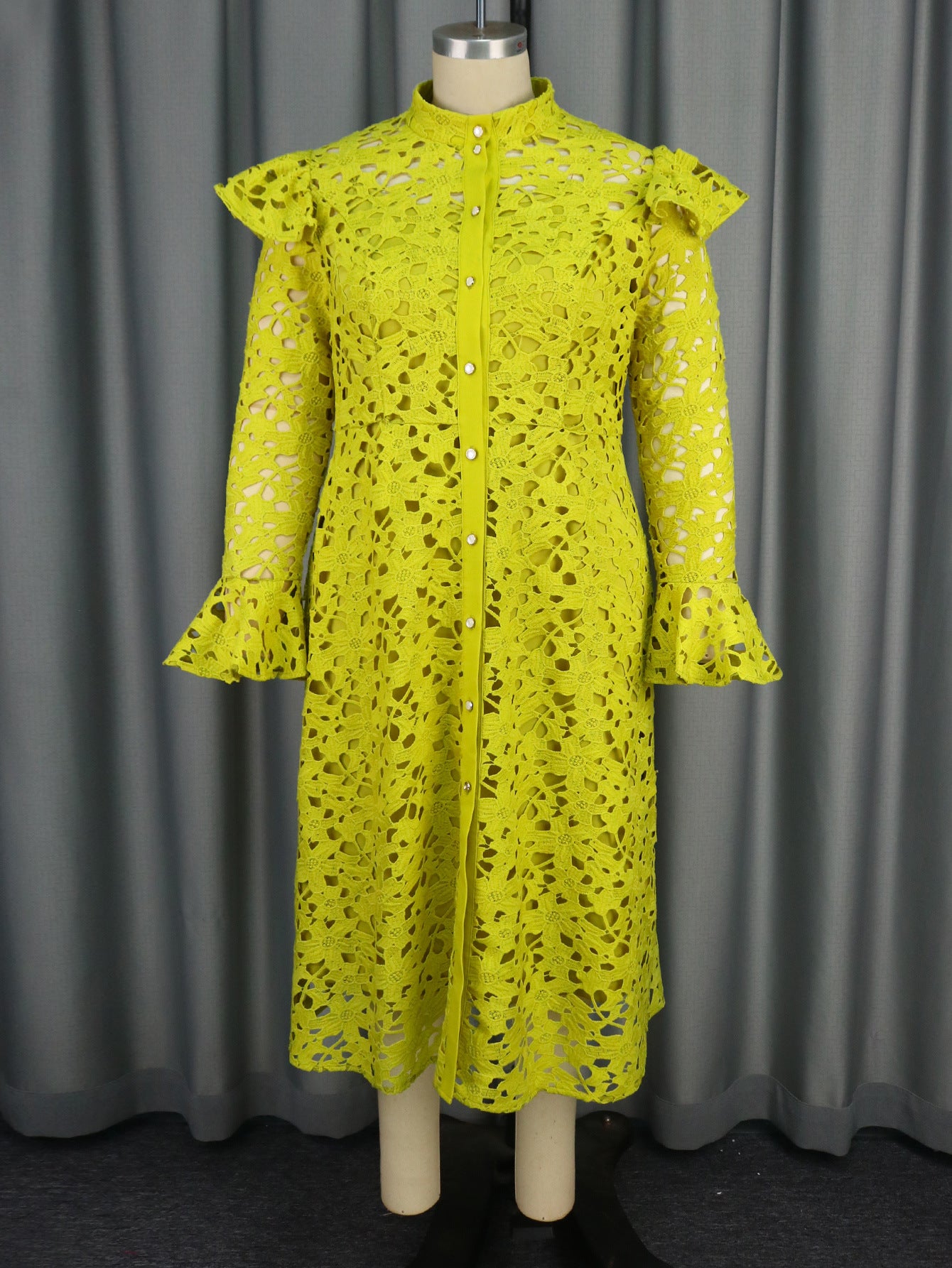 Women's Lace Coat Half Turtleneck Cardigan Inner Wear Dress
