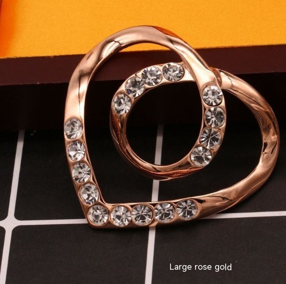 Love Scarf Buckle Clothes Corner Knot Buckle ShirtT-shirt Retaining Ring