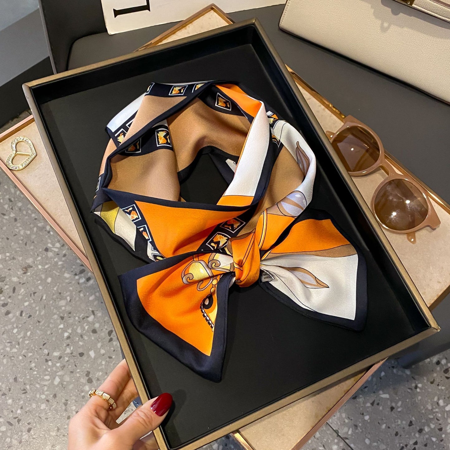 Fashion Silk High-grade Shawl Scarf