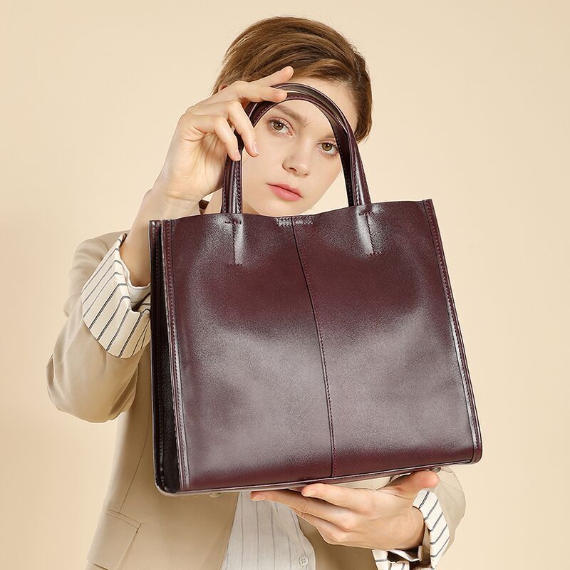 Retro Satchel Large Capacity Women's Tote