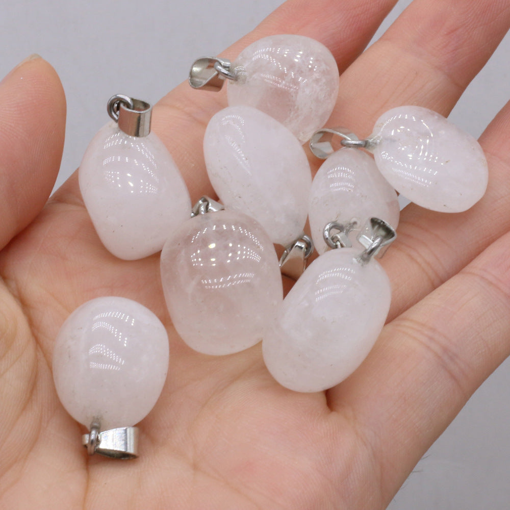 Natural Gemstone Irregular Amorphous Necklace Pendant