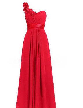 Women's Multi Coloured Slanted Neck Sleeveless Strapless Long Dress