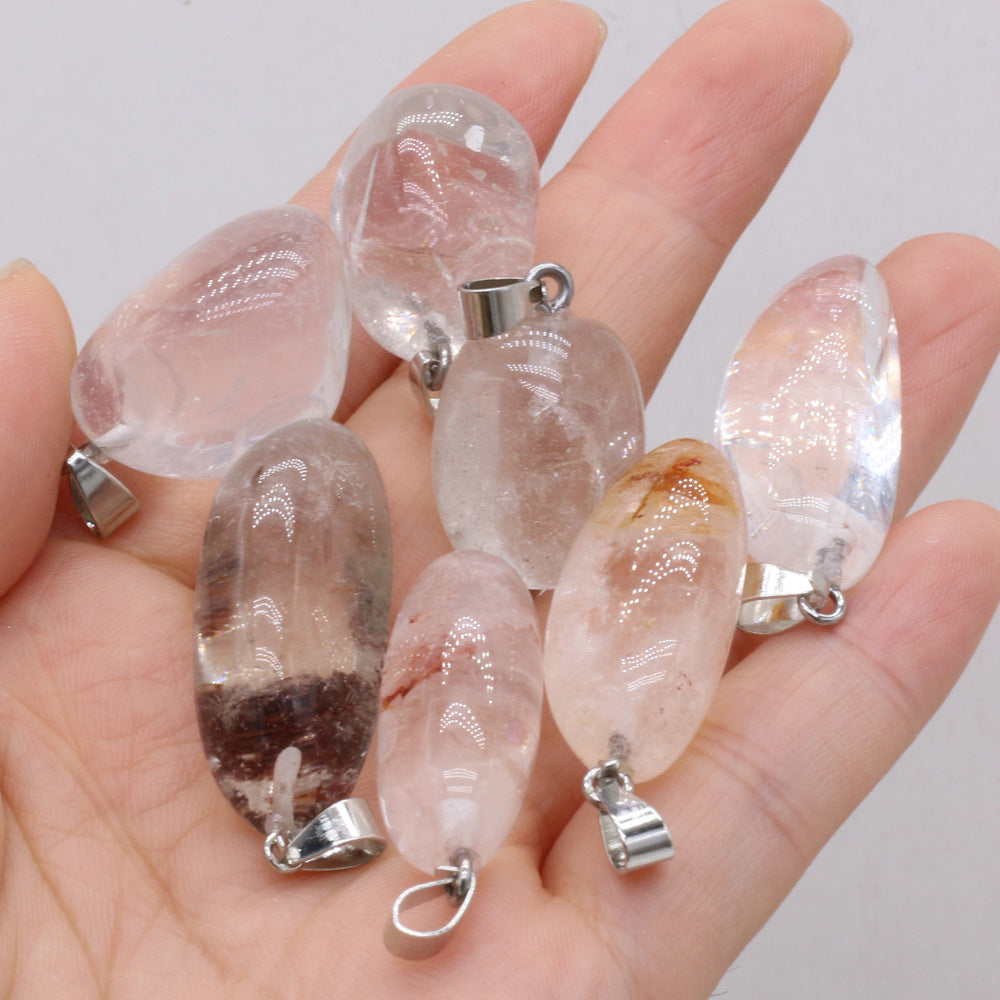 Natural Gemstone Irregular Amorphous Necklace Pendant