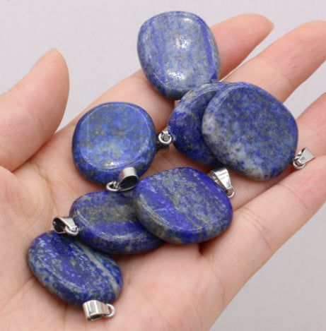 Natural Gemstone Irregular Amorphous Necklace Pendant