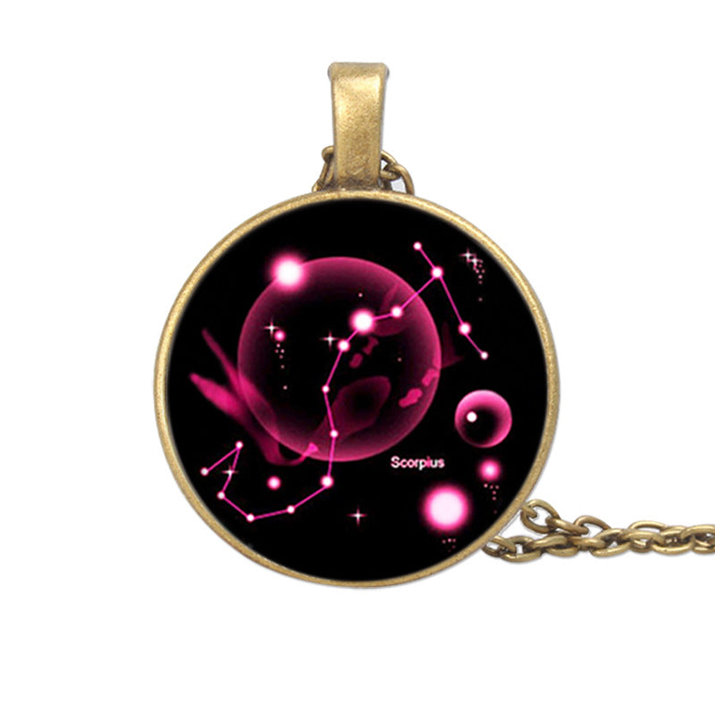 Zodiac Starry Sky Gemstone Necklace