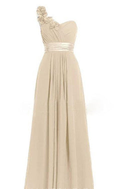 Women's Multi Coloured Slanted Neck Sleeveless Strapless Long Dress