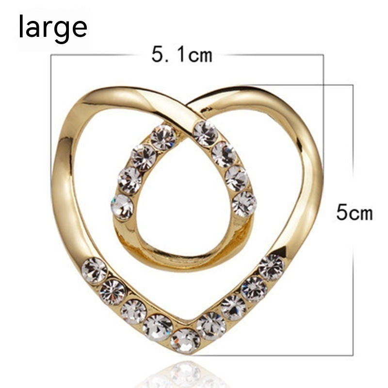 Love Scarf Buckle Clothes Corner Knot Buckle ShirtT-shirt Retaining Ring