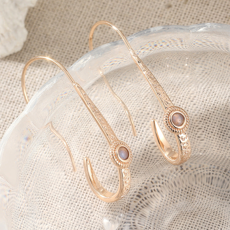 Eco-friendly Copper Light Luxury Minimalist Round Hoop Earrings