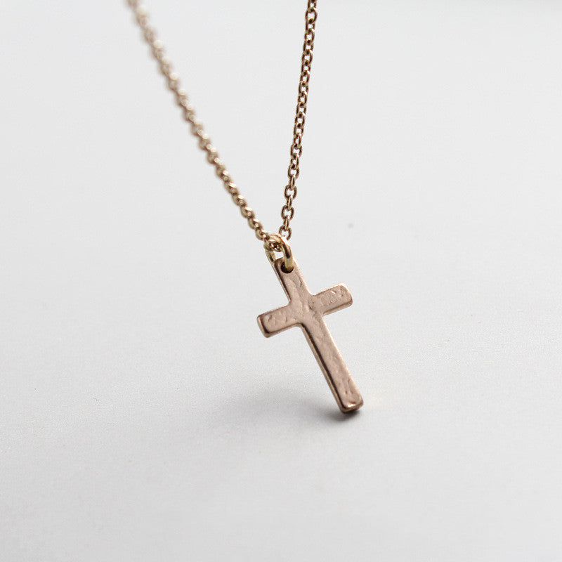 Simple Fashion Personality Punk Hip Hop Trend Cross Short Necklace Men And Women