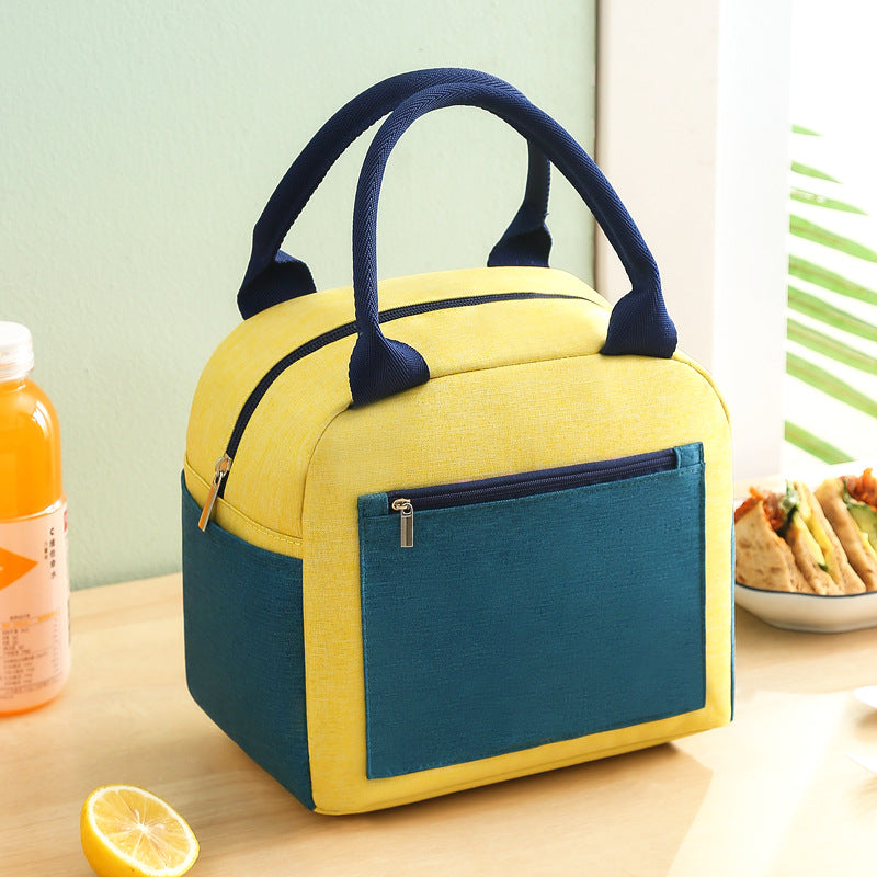 Aluminium Foil Thickening Waterproof Colour Matching Lunch Insulation Bag