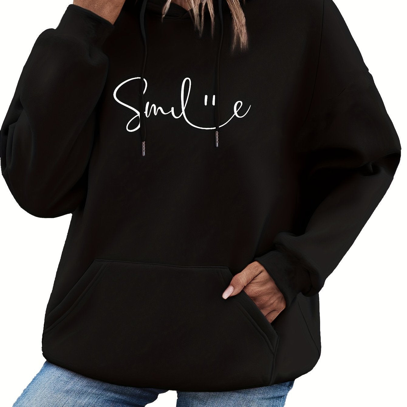 Smile Print Hoodie