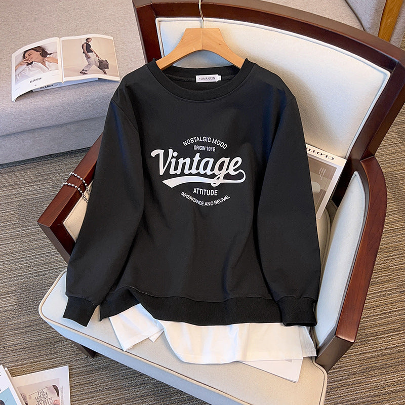 Plus-sized Large Super  Plus Size Loose Autumn Sweater