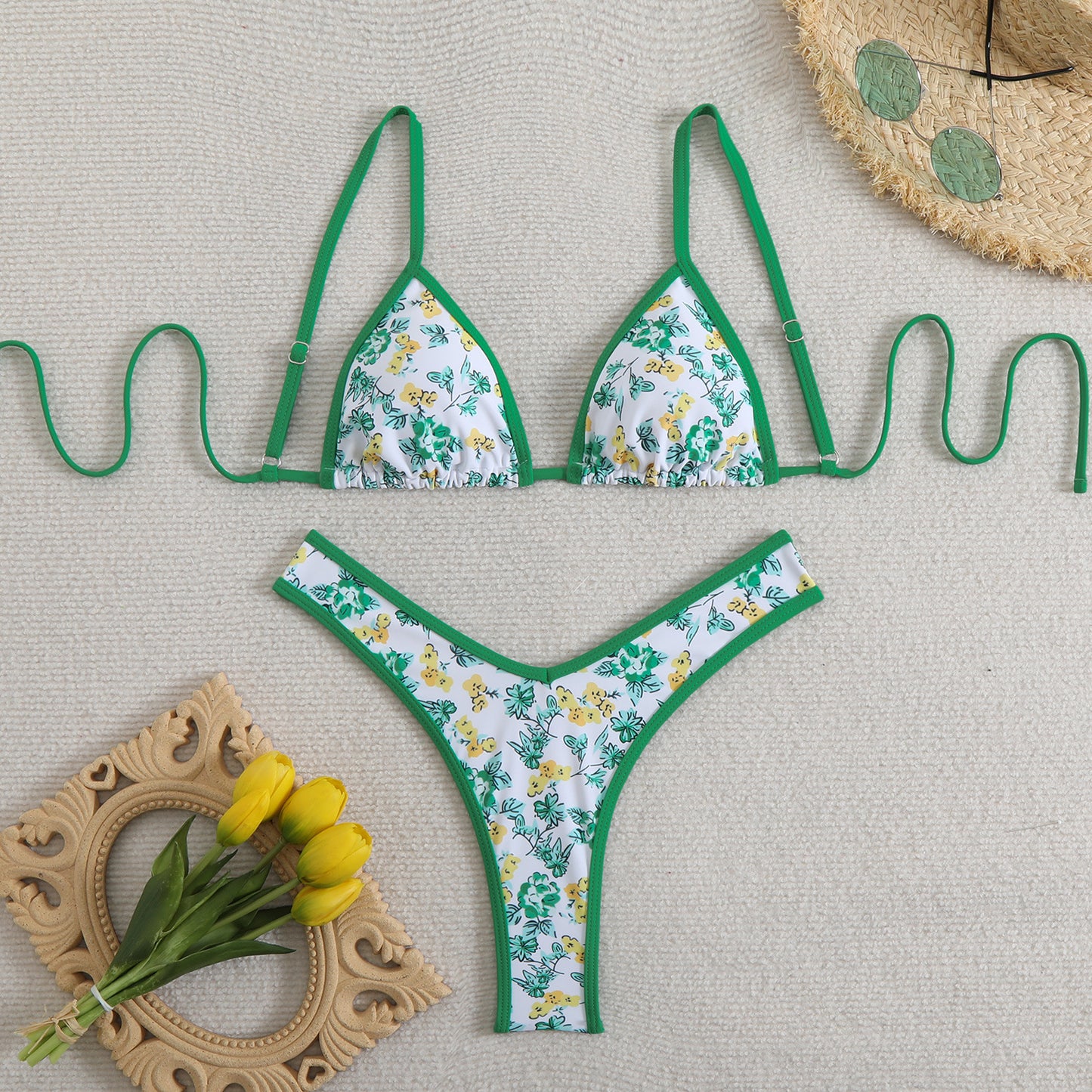 New Bikini Women's Separated Swimwear Printing