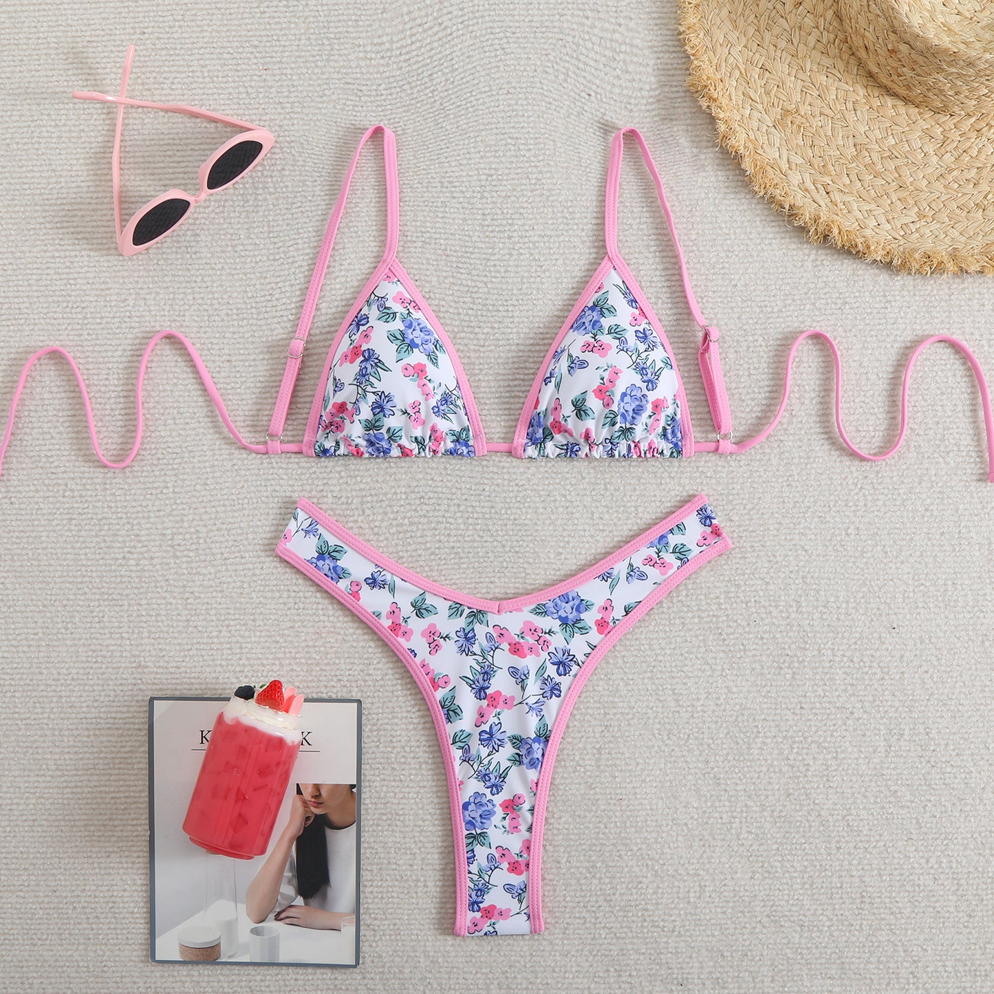 New Bikini Women's Separated Swimwear Printing