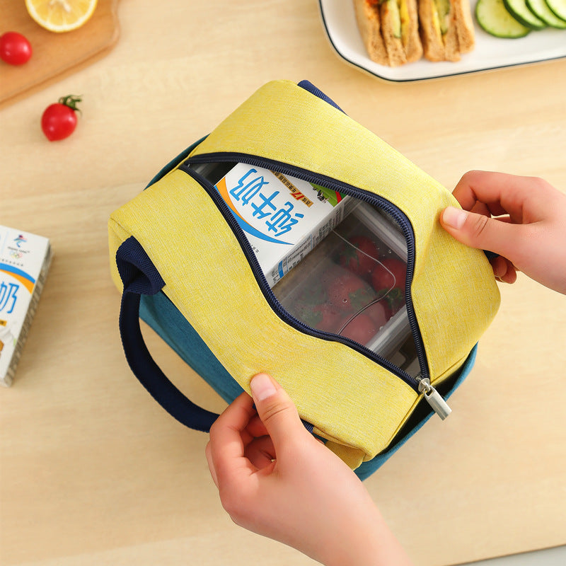 Aluminium Foil Thickening Waterproof Colour Matching Lunch Insulation Bag
