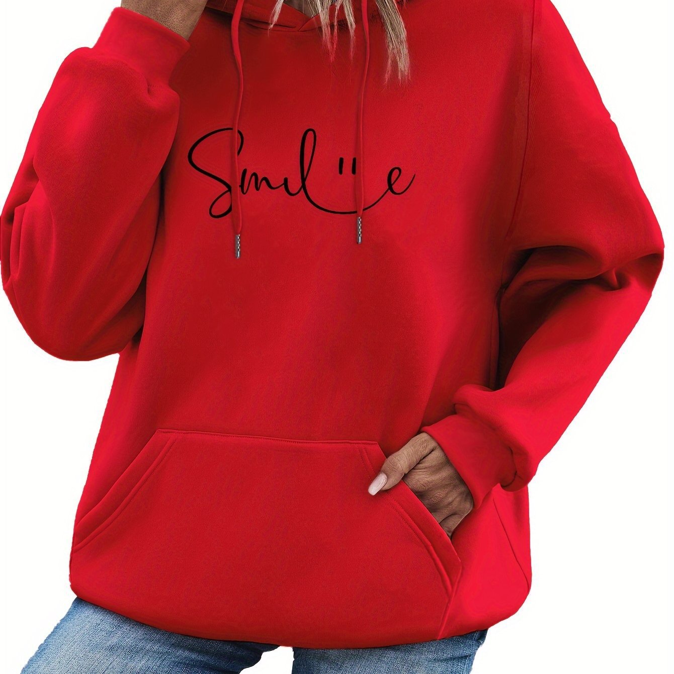 Smile Print Hoodie