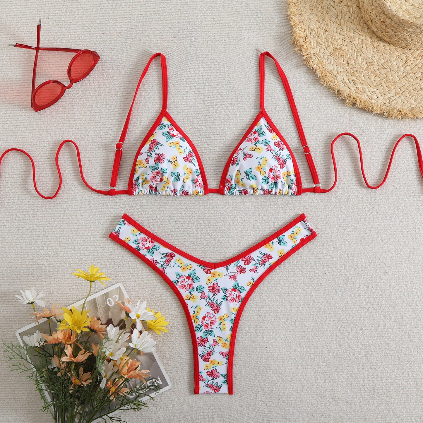 New Bikini Women's Separated Swimwear Printing