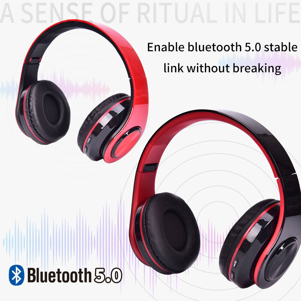 Wireless Bluetooth Headphones Over-Ear Noise Cancelling All Devices
