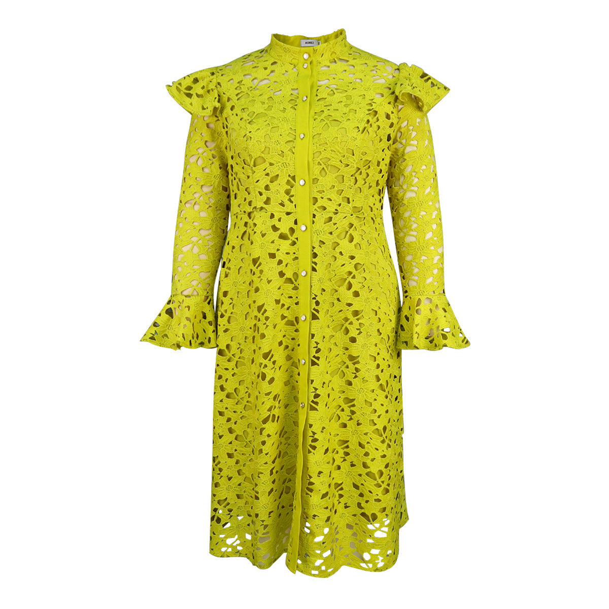Women's Lace Coat Half Turtleneck Cardigan Inner Wear Dress