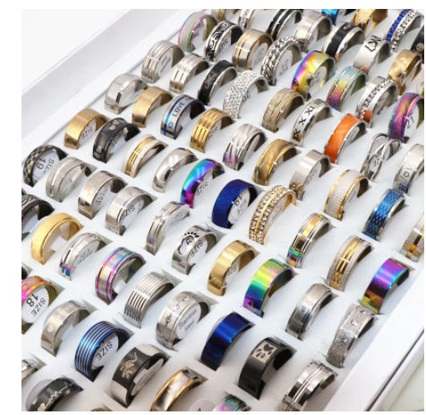European And American Stainless Steel Ring