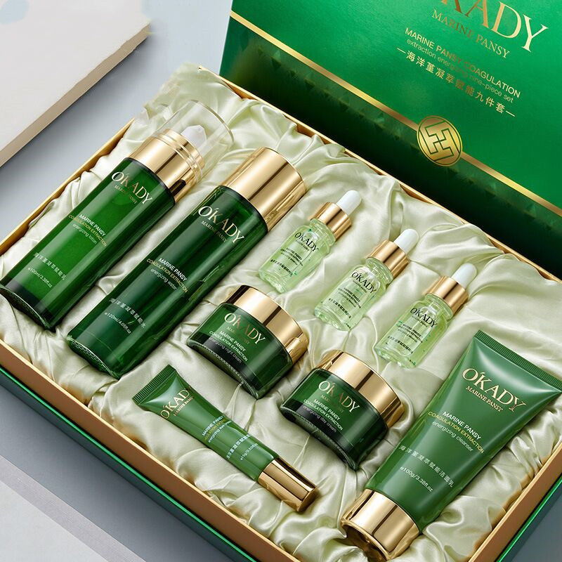 Plant Skin4 in 1 Body Guasha Cupping Blackhead Remover Machine Facial Pore Deep Cleansing Beauty Skin CareWater Lotion Moisturizing Full Set Of Cosmetics