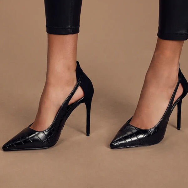 Womens French-style Fashionable Pointed-toe Hollow-out High Heels