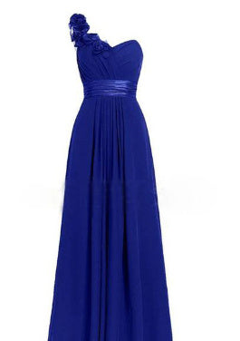 Women's Multi Coloured Slanted Neck Sleeveless Strapless Long Dress