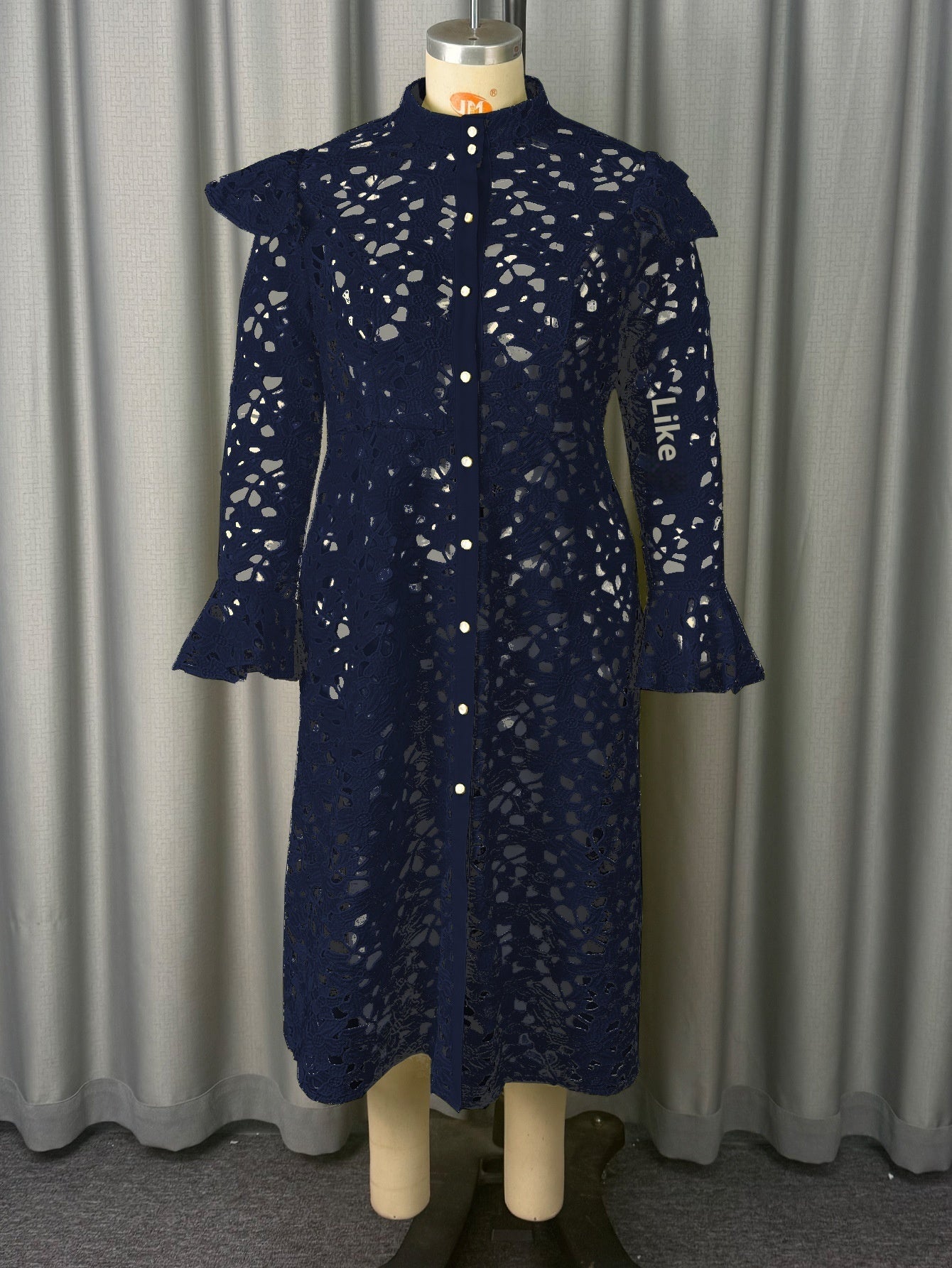 Women's Lace Coat Half Turtleneck Cardigan Inner Wear Dress