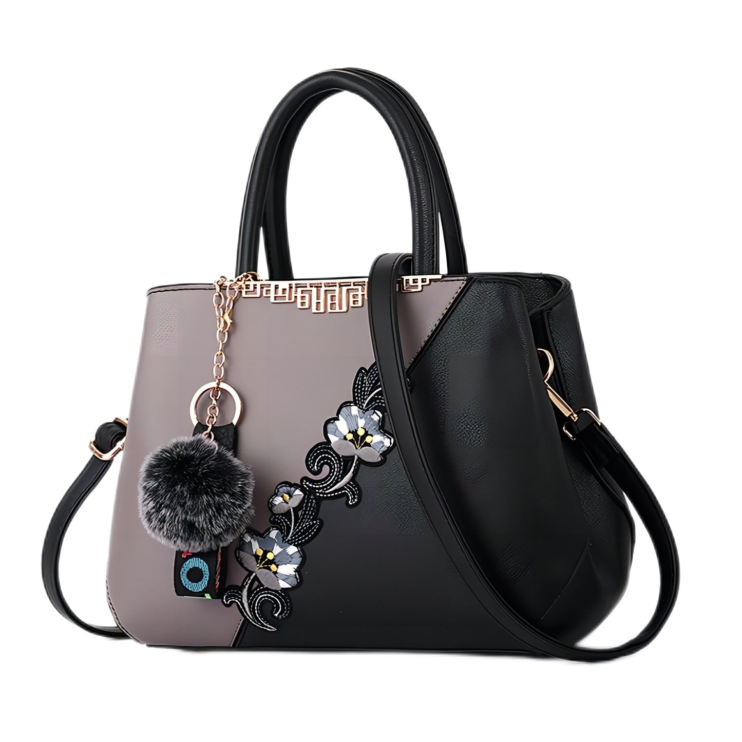 Handbags Fashionable Women's Handbags For Ladies Flower Pattern Crossbody Bags Splicing Colour Shoulder Bags