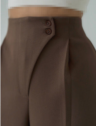Women's Fashion Casual Straight Trousers
