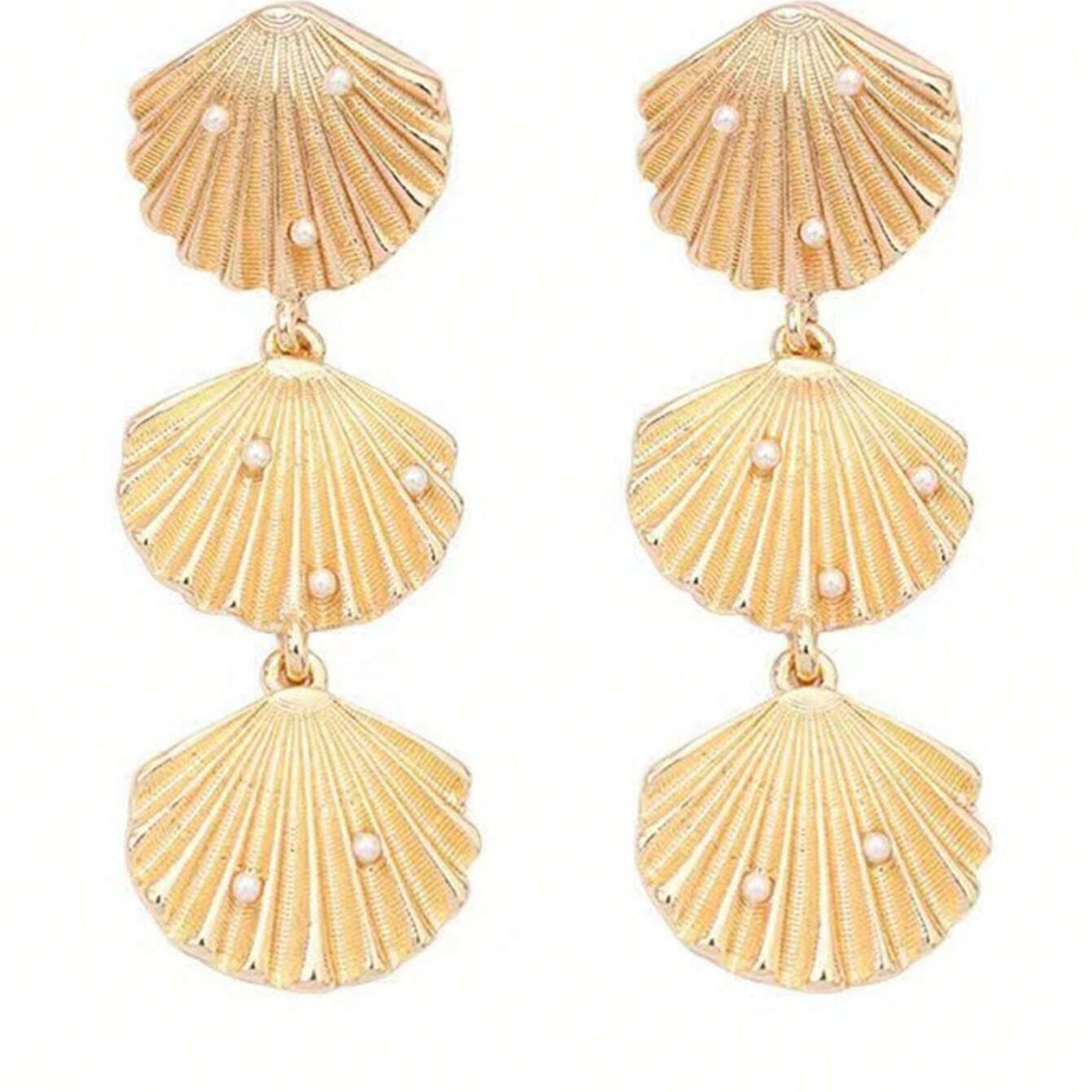 Metal Shell Artistic Minimalist Earrings